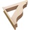 Ekena Millwork 7 1/2-in W x 38-in D x 38-in H Funston Slat Rough Cedar Woodgrain TimberThane Outlooker, Primed Tan OUTUR075X38X38FST24RCPR - alternate 6